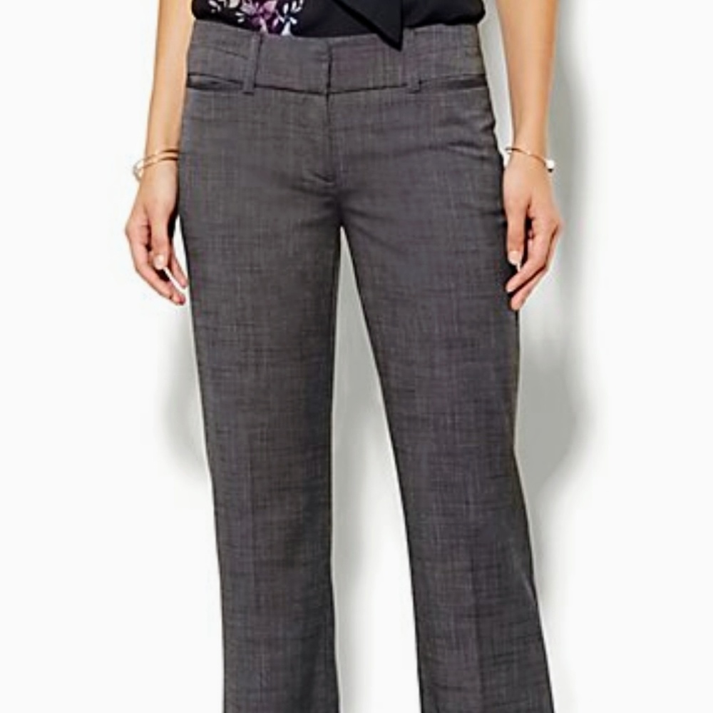 7th Ave tall black checkered pants